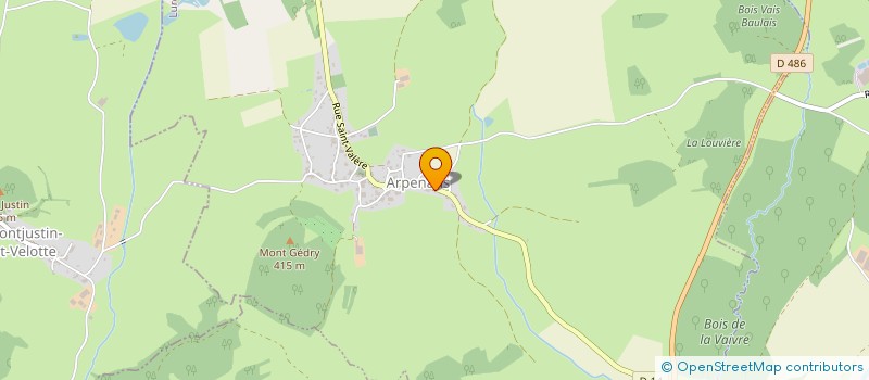 localisation de l'entreprise MONSIEUR ADRIEN SERVAIS  ARPENANS