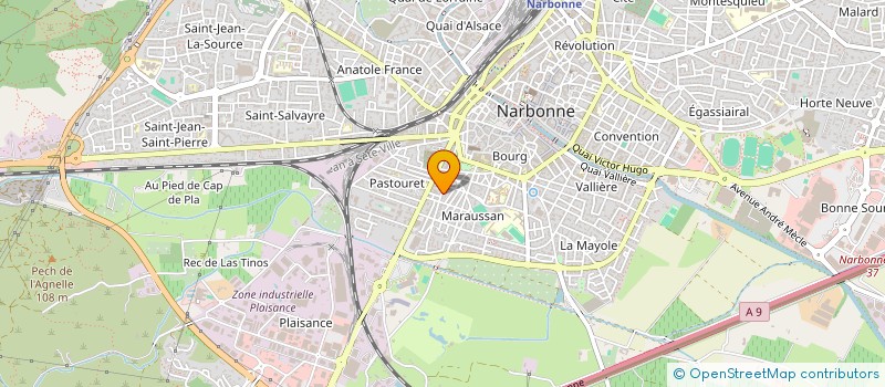 localisation de l'entreprise MONSIEUR ADRIEN SEUX à NARBONNE