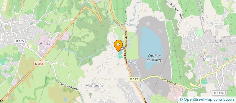 localisation de l'entreprise MONSIEUR ADRIEN SICLER  MONTAGNY