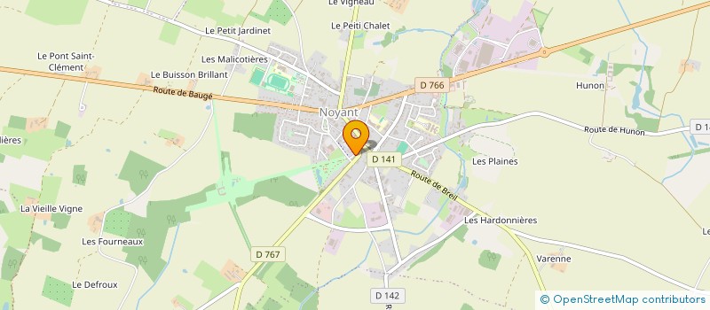 localisation de l'entreprise MONSIEUR ADRIEN SINEAU  NOYANT-VILLAGES