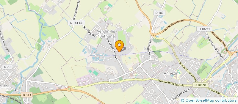 localisation de l'entreprise MONSIEUR ADRIEN SIX  VENDIN-LES-BETHUNE