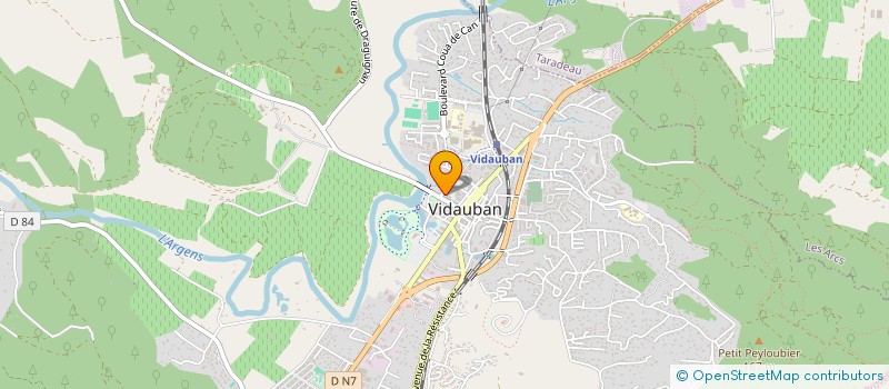 localisation de l'entreprise MONSIEUR ADRIEN SORO  VIDAUBAN