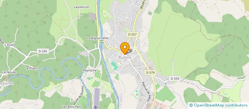 localisation de l'entreprise MONSIEUR ADRIEN SOUBEYRAND  RUOMS