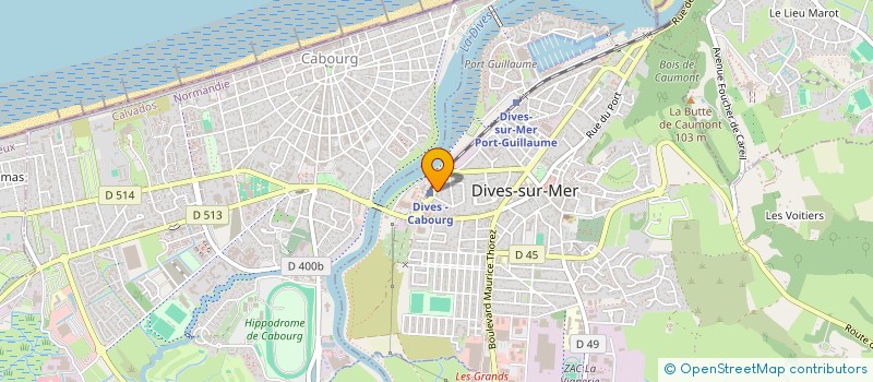 localisation de l'entreprise MONSIEUR ADRIEN SOUBIEN  DIVES-SUR-MER