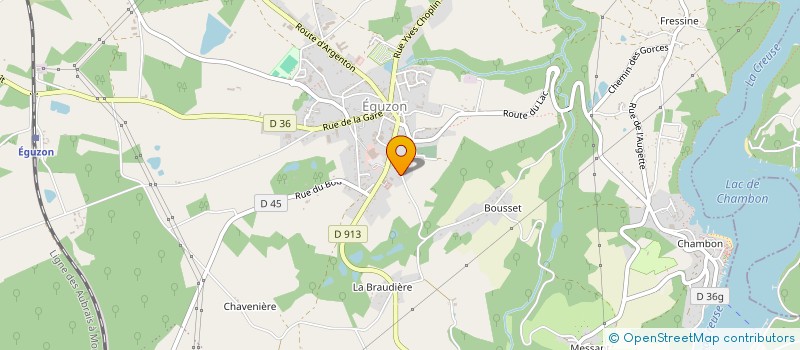 localisation de l'entreprise MONSIEUR ADRIEN STAHL à EGUZON-CHANTOME