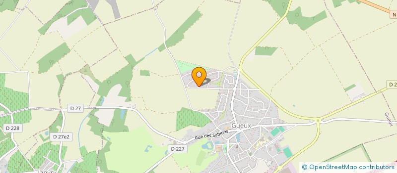 localisation de l'entreprise MONSIEUR ADRIEN STAUMONT  GUEUX