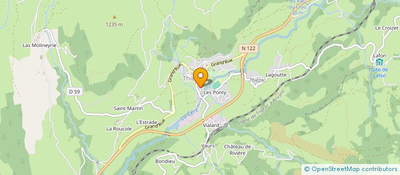 localisation de l'entreprise MONSIEUR ADRIEN TARDIF à THIEZAC