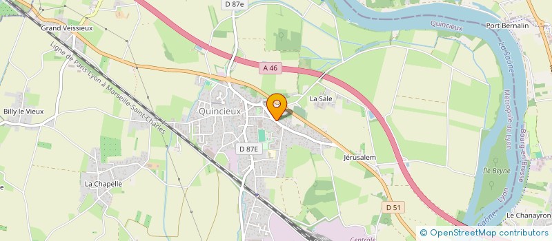 localisation de l'entreprise MONSIEUR ADRIEN TAVEL  QUINCIEUX