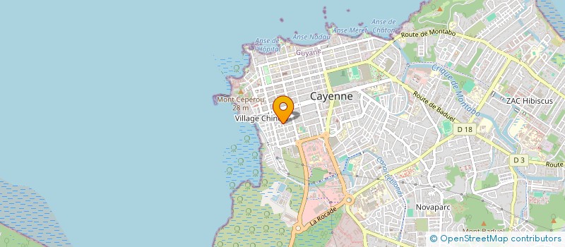 localisation de l'entreprise MONSIEUR ADRIEN TESTE à CAYENNE