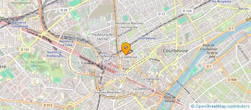 localisation de l'entreprise MONSIEUR ADRIEN TEURLAIS à COURBEVOIE
