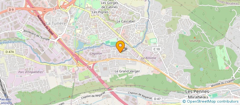 localisation de l'entreprise MONSIEUR ADRIEN TISSOT à LES PENNES-MIRABEAU