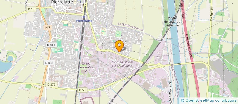 localisation de l'entreprise MONSIEUR ADRIEN TONCHIA  PIERRELATTE