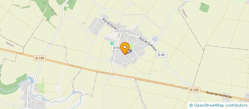 localisation de l'entreprise MONSIEUR ADRIEN TOUCHARD  FROZES