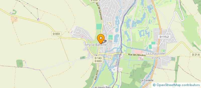 localisation de l'entreprise MONSIEUR ADRIEN TOURNIER  IVRY-LA-BATAILLE