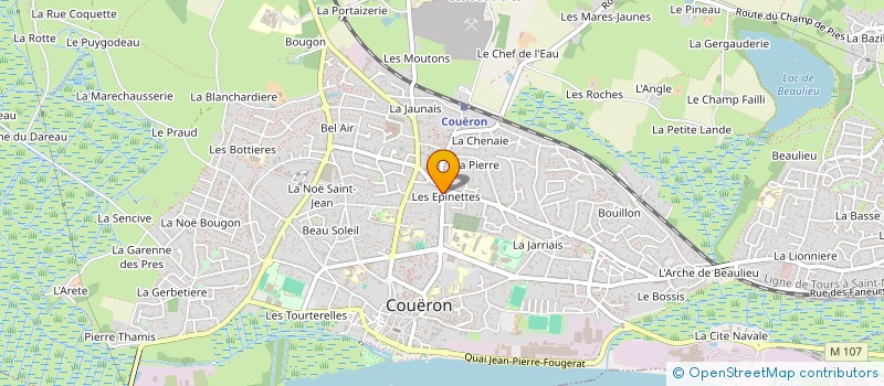 localisation de l'entreprise MONSIEUR ADRIEN TOURON à COUERON