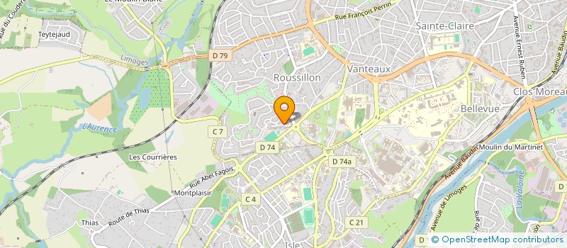 localisation de l'entreprise MONSIEUR ADRIEN TRIBOULET à LIMOGES