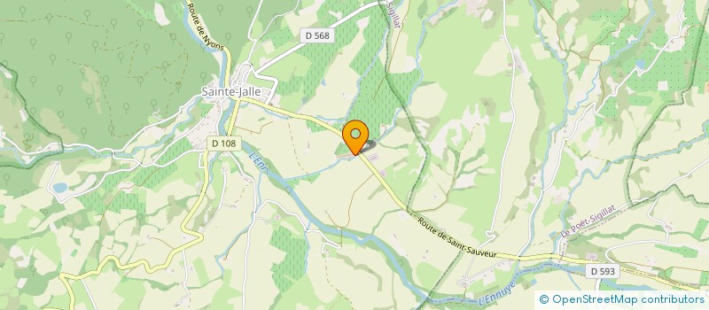 localisation de l'entreprise MONSIEUR ADRIEN URBAIN  SAINTE-JALLE