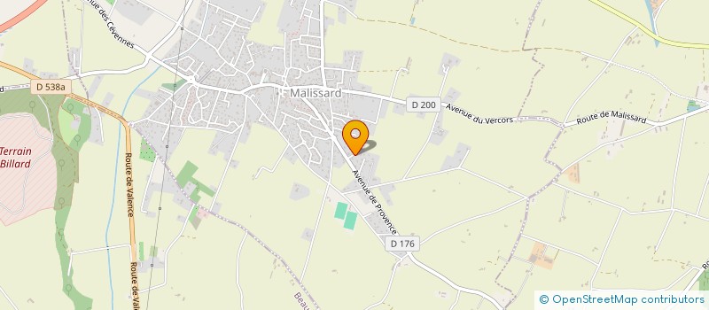 localisation de l'entreprise MONSIEUR ADRIEN VALLA  MALISSARD