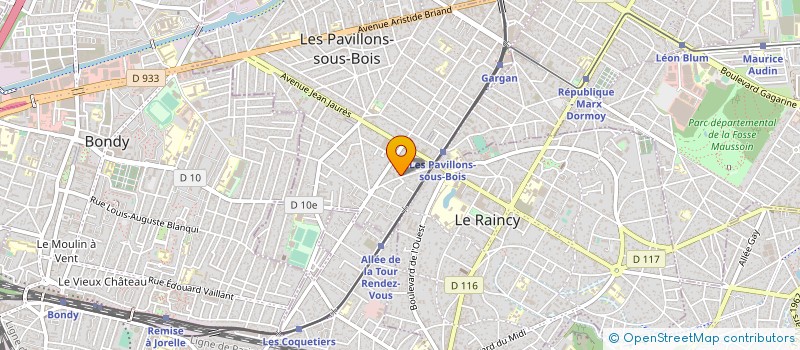 localisation de l'entreprise MONSIEUR ADRIEN VAN HAMME  LES PAVILLONS-SOUS-BOIS