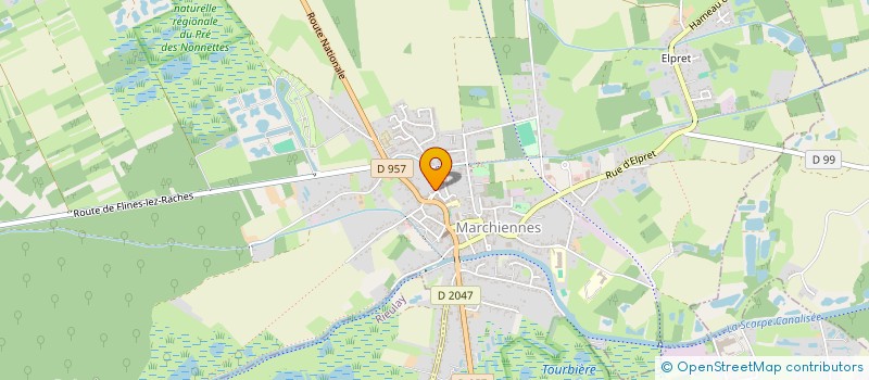 localisation de l'entreprise MONSIEUR ADRIEN VANDERBECQ  MARCHIENNES