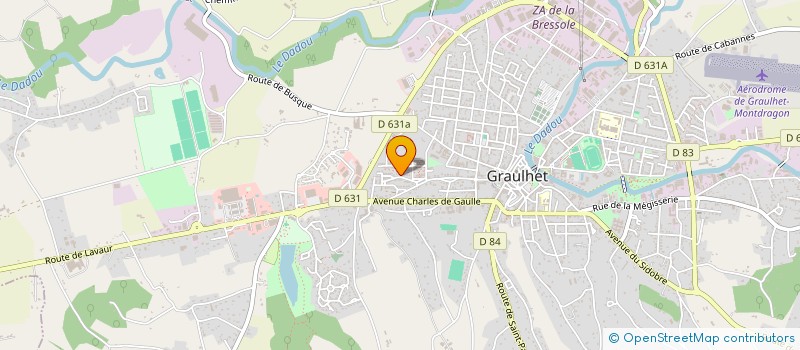 localisation de l'entreprise MONSIEUR ADRIEN VANMASSENHOVE  GRAULHET