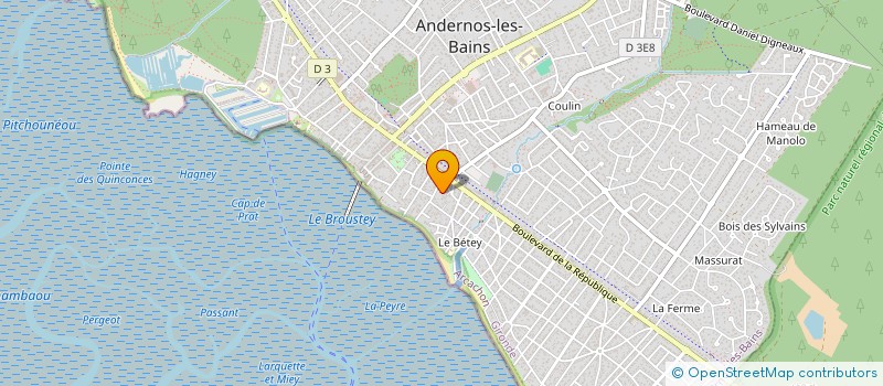 localisation de l'entreprise MONSIEUR ADRIEN VAVRILLE à ANDERNOS-LES-BAINS