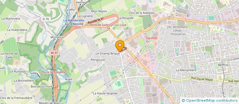 localisation de l'entreprise MONSIEUR ADRIEN VENEAULT  SAINT CYR SUR LOIRE