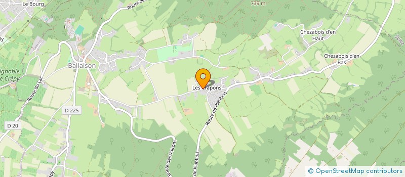 localisation de l'entreprise MONSIEUR ADRIEN VERNAY  BALLAISON