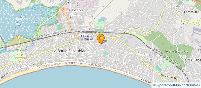 localisation de l'entreprise MONSIEUR ADRIEN VERON à LA BAULE-ESCOUBLAC