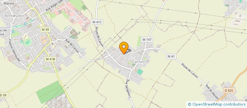 localisation de l'entreprise MONSIEUR ADRIEN VERPLAETRE  CARNIN