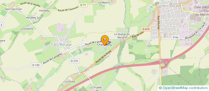 localisation de l'entreprise MONSIEUR ADRIEN VERSCHAERE  TRACY-BOCAGE