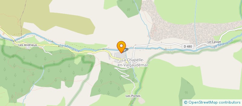 localisation de l'entreprise MONSIEUR ADRIEN VINCENT  LA CHAPELLE-EN-VALGAUDEMAR