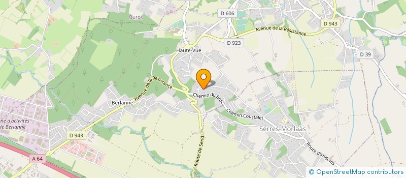 localisation de l'entreprise MONSIEUR ADRIEN VOITURIN  MORLAAS