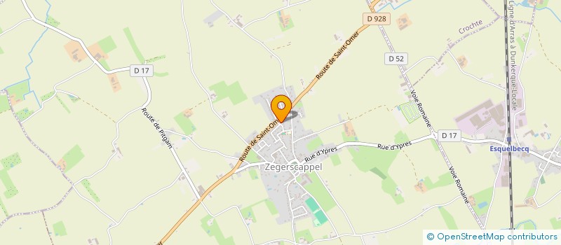 localisation de l'entreprise MONSIEUR ADRIEN WADOUX  ZEGERSCAPPEL