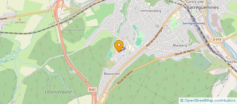 localisation de l'entreprise MONSIEUR ADRIEN WAGNER  WLFLING-LES-SARREGUEMINES