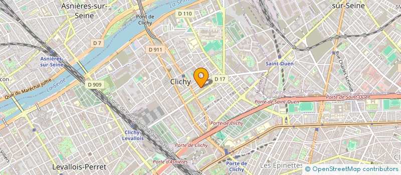localisation de l'entreprise MONSIEUR ADRIEN WALKER à CLICHY