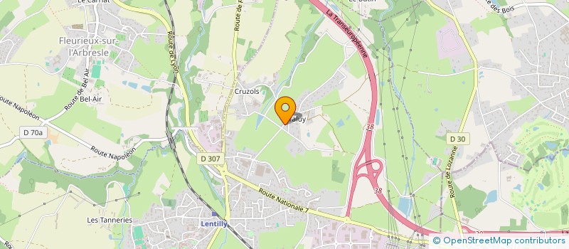 localisation de l'entreprise MONSIEUR ADRIEN ZAGRODNIK  LENTILLY