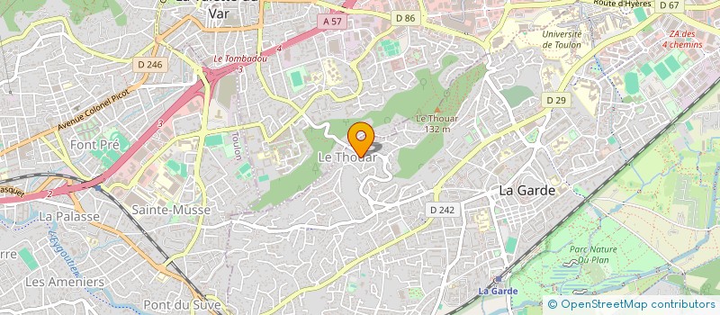 localisation de l'entreprise MONSIEUR ADRIEN ZAMMIT  LA GARDE