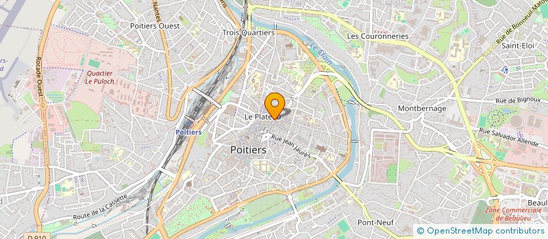 localisation de l'entreprise MONSIEUR ADRIEN ZHOU à POITIERS