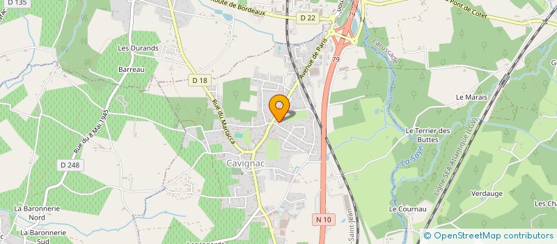 localisation de l'entreprise MONSIEUR ADRYAN COURTIAL  CAVIGNAC