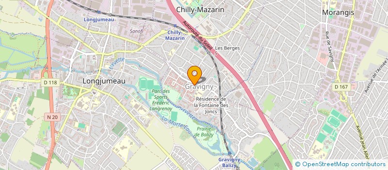 localisation de l'entreprise MONSIEUR ADYLZHAN KADYROV  CHILLY-MAZARIN