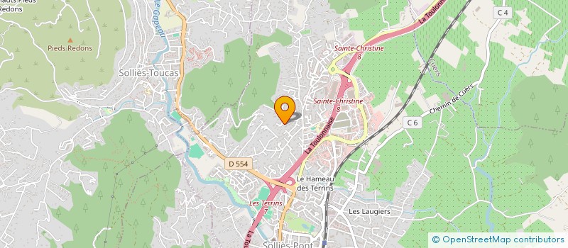 localisation de l'entreprise MONSIEUR ADZO GUIOT  SOLLIES-PONT