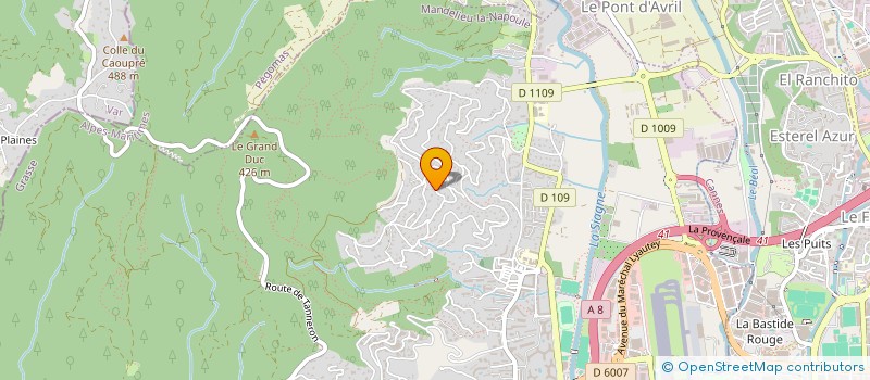 localisation de l'entreprise MONSIEUR AFANASIE ANUSCA  MANDELIEU-LA-NAPOULE