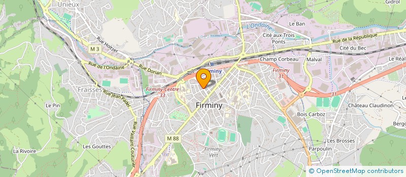 localisation de l'entreprise MONSIEUR AFCHIN BEGZAD  FIRMINY