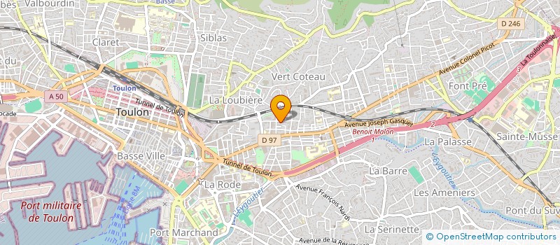 localisation de l'entreprise MONSIEUR AFFIF ZAGHOUANI  TOULON
