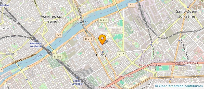 localisation de l'entreprise MONSIEUR AFIF BELLAHOUEL à CLICHY