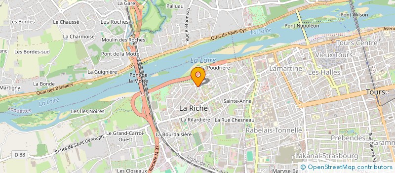 localisation de l'entreprise MONSIEUR AFIF BENBEDRA  LA RICHE