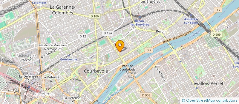 localisation de l'entreprise MONSIEUR AFIF BOURGUIBA à COURBEVOIE