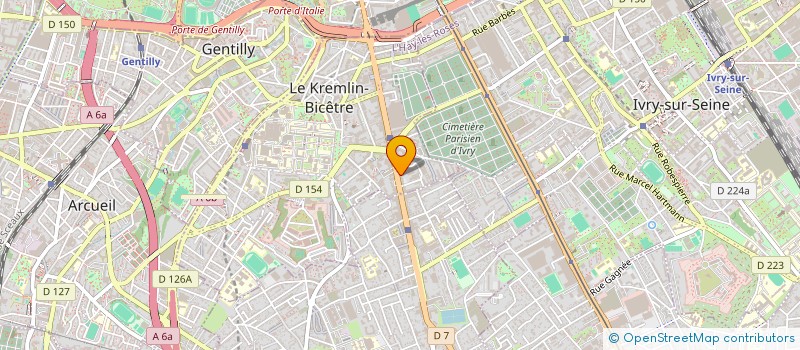 localisation de l'entreprise MONSIEUR AFIF CHAARI  LE KREMLIN-BICETRE