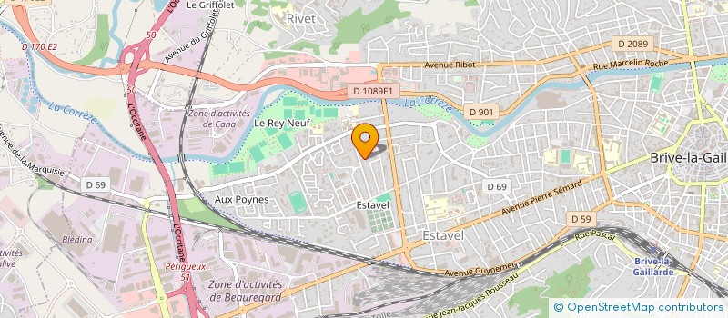 localisation de l'entreprise MONSIEUR AFIF MENECEUR  BRIVE-LA-GAILLARDE